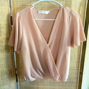 ASTR baby pink blouse